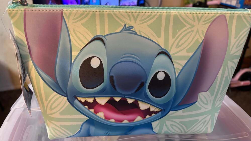 Disney Stitch Ohana Wedge Cosmetic Bag
